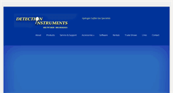 Desktop Screenshot of detectioninstruments.com