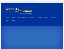 Tablet Screenshot of detectioninstruments.com